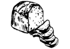 Fargeleggingsbilde brød