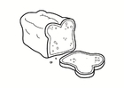 Fargeleggingsbilde brød