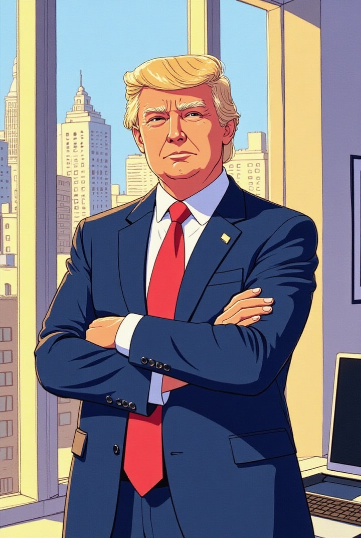 bilde donald trump som forretningsmann