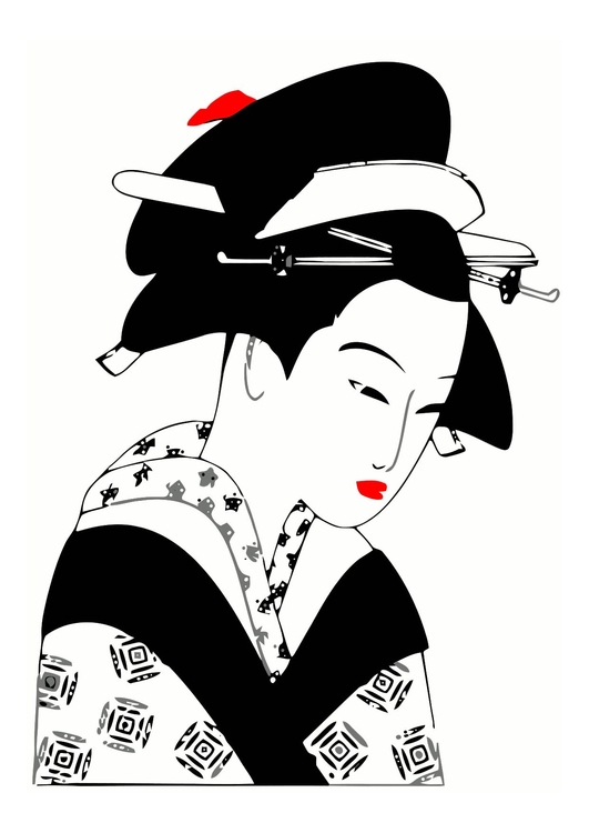 bilde en japansk dame
