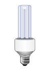 energisparende lampe