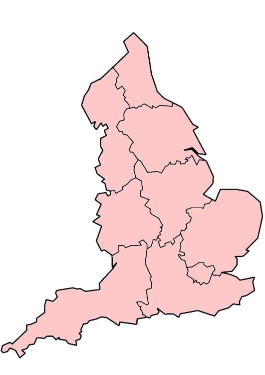 bilde England - regioner