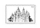 Bilde å fargelegge frimerke 3
