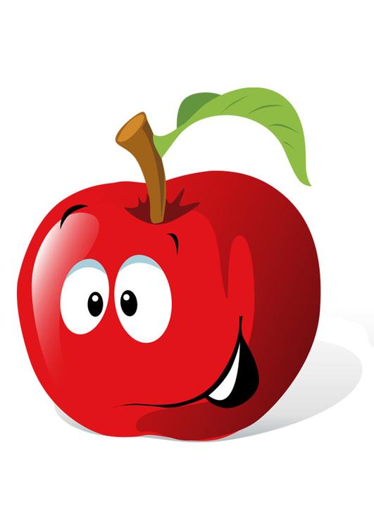 frukt - rÃ¸d eple