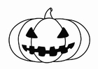 Fargeleggingsbilde halloween-gresskar