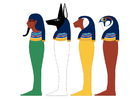 bilder Horus fire sønner