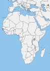 bilder hvitt kart over Afrika