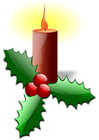 julelys med kristtorn