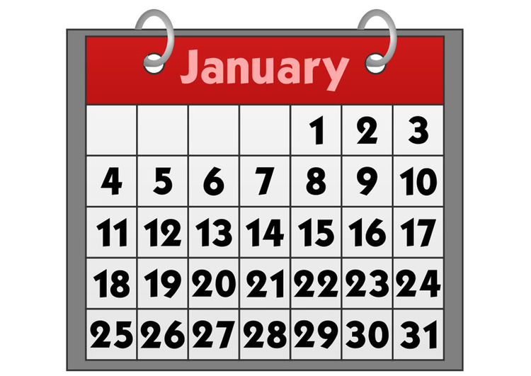 bilde kalender - januar