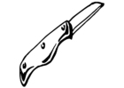 Fargeleggingsbilde kniv