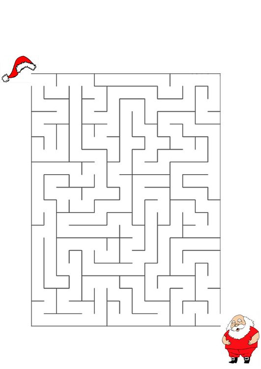 bilde labyrint - julenissen