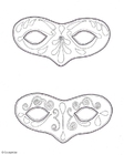Fargeleggingsbilde masker