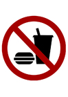 mat og drikke forbudt