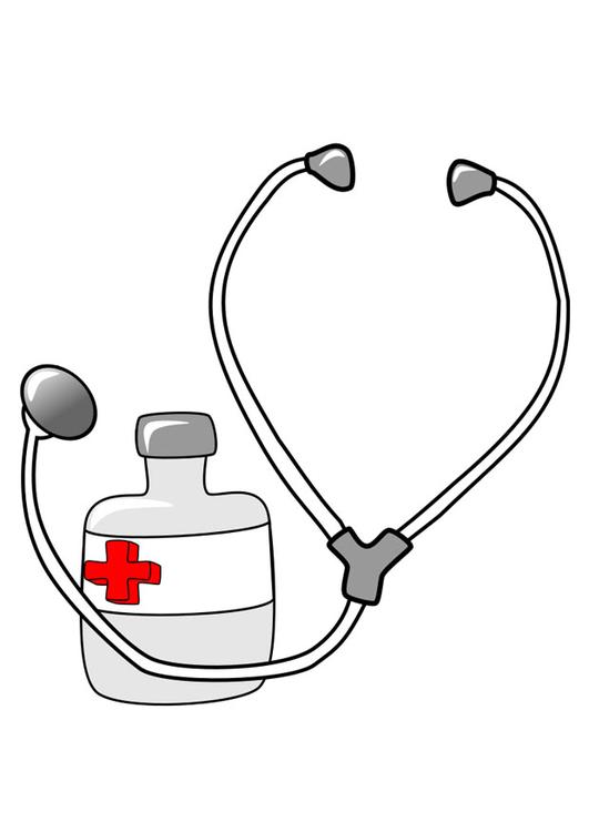 medisin og stetoskop