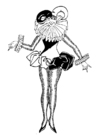 Fargeleggingsbilde narr