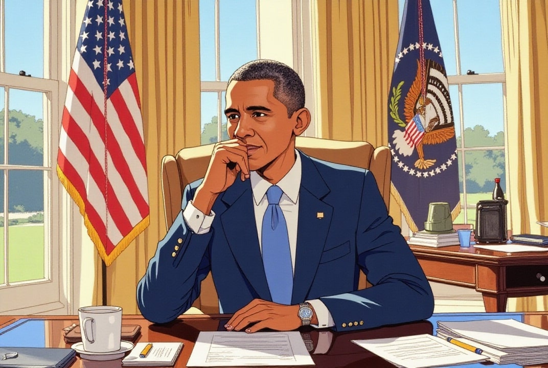 President Obama i det ovale kontor