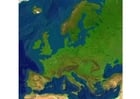 reliefkart over Europa