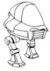 Fargeleggingsbilde robot