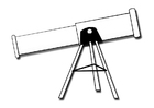 Fargeleggingsbilde teleskop