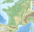 bilde topografi av Frankrike