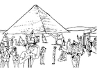 Fargeleggingsbilde turisme - egypt