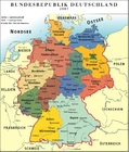 Tyskland - politisk kart RFA 2007