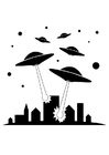 Fargeleggingsbilde ufoer