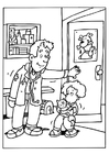 Fargeleggingsbilde veterinÃ¦r
