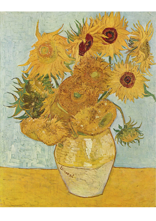 bilde Vincent Van Gogh - solsikker