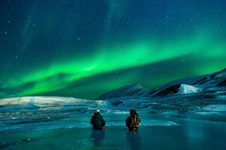 Foto aurora borealis