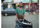 Foto barnearbeider i jakarta, indonesia