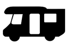 Fargeleggingsbilde campingvogn
