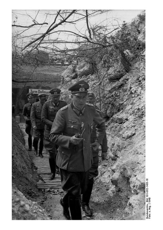 Foto general ved fronten i Frankrike
