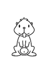 Fargeleggingsbilde hamster