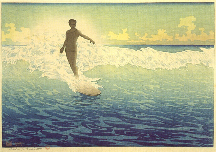 Foto Hawai, surfer