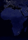 Foto Jorden om natten - Afrika