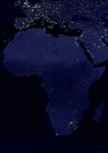 Foto jorden om natten - afrika