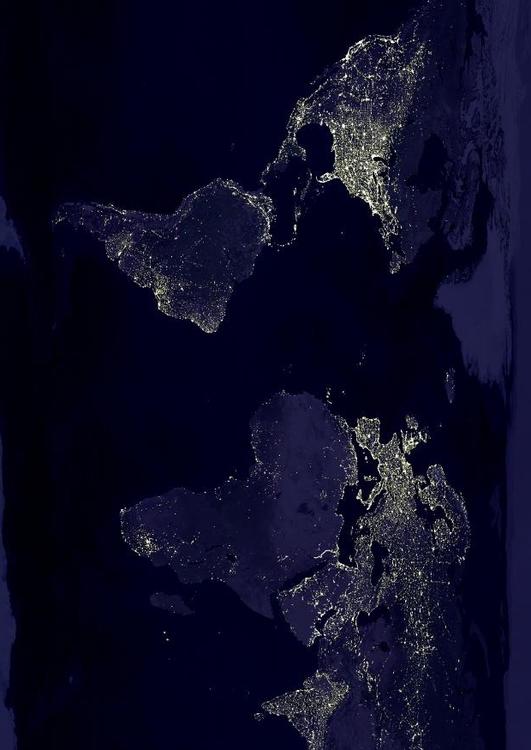 Jorden om natten