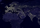 Foto Jorden om natten