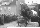 Foto litauiske innbyggere ankommer