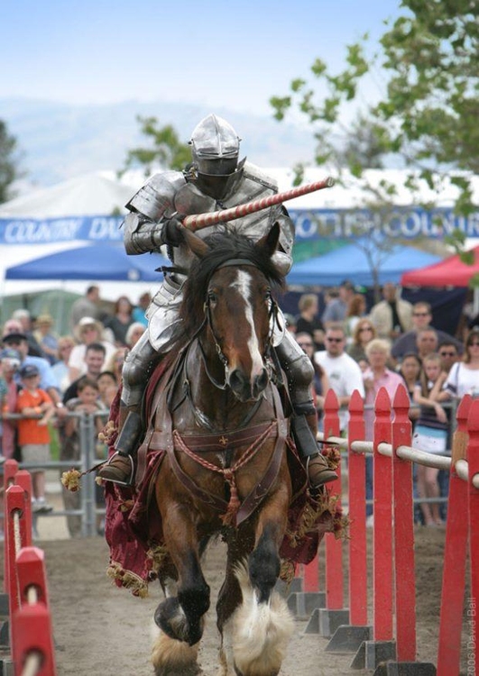 Foto riddere i konkurranse