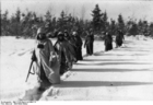Russland - soldater i snø