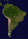 Foto satelittbilde av SÃ¸r-Amerika