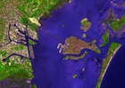 Foto satelittbilde av venezia