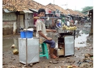 Fotografier slum i Jakarta