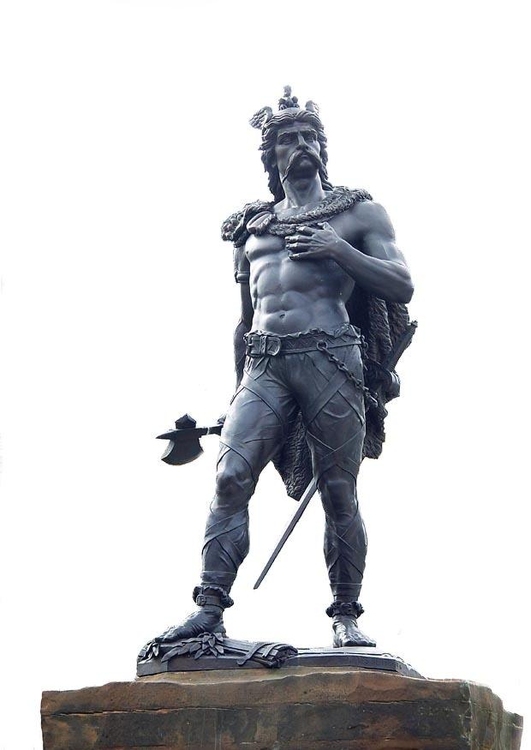 Foto statue av Ambiorix