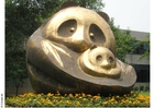 Foto statue av pandaer 2
