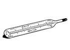 Fargeleggingsbilde termometer