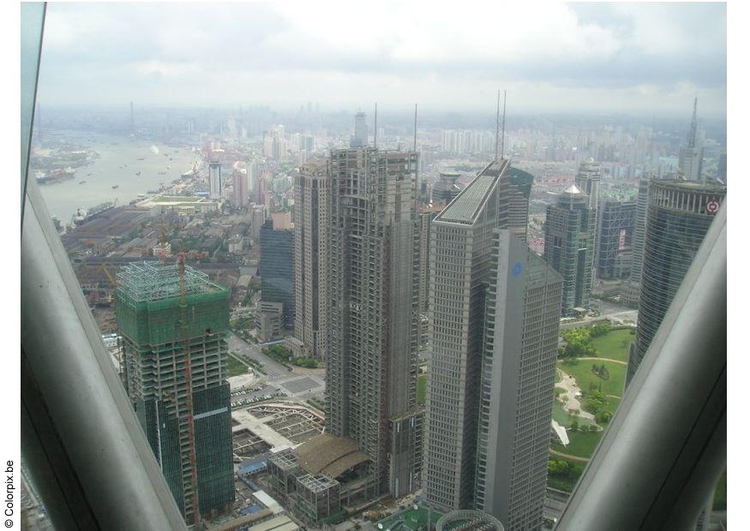 Foto utsikt over Shanghai