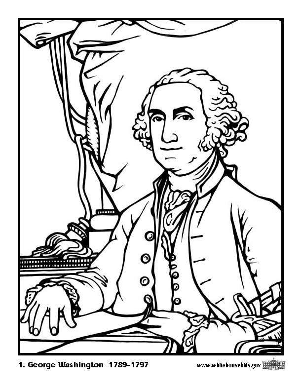 Fargeleggingsbilde 01 george washington